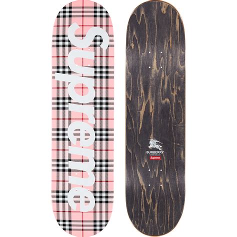 supreme burberry black|supreme burberry skateboard.